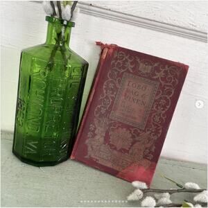 Antique Shabby Well-Loved Lobo-Rag & Vixen Hard Cover Book Thompson 1899